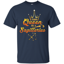 Load image into Gallery viewer, This Queen Is A Sagittarius Zodiac Sign Women Shirt HA01 - this-queen-is-a-sagittarius-zodiac-sign-women-shirt-ha01-vivianstorescom-2