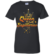 Load image into Gallery viewer, This Queen Is A Sagittarius Zodiac Sign Women Shirt HA01 - this-queen-is-a-sagittarius-zodiac-sign-women-shirt-ha01-vivianstorescom-7