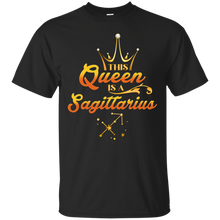 Load image into Gallery viewer, This Queen Is A Sagittarius Zodiac Sign Women Shirt HA01 - this-queen-is-a-sagittarius-zodiac-sign-women-shirt-ha01-vivianstorescom