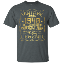 Load image into Gallery viewer, Vintage Made In 1948 All Authentic Perfectly Aged 100% American TShirt VA01 - vintage-made-in-1948-all-authentic-perfectly-aged-100-american-tshirt-va01-vivianstorescom-5